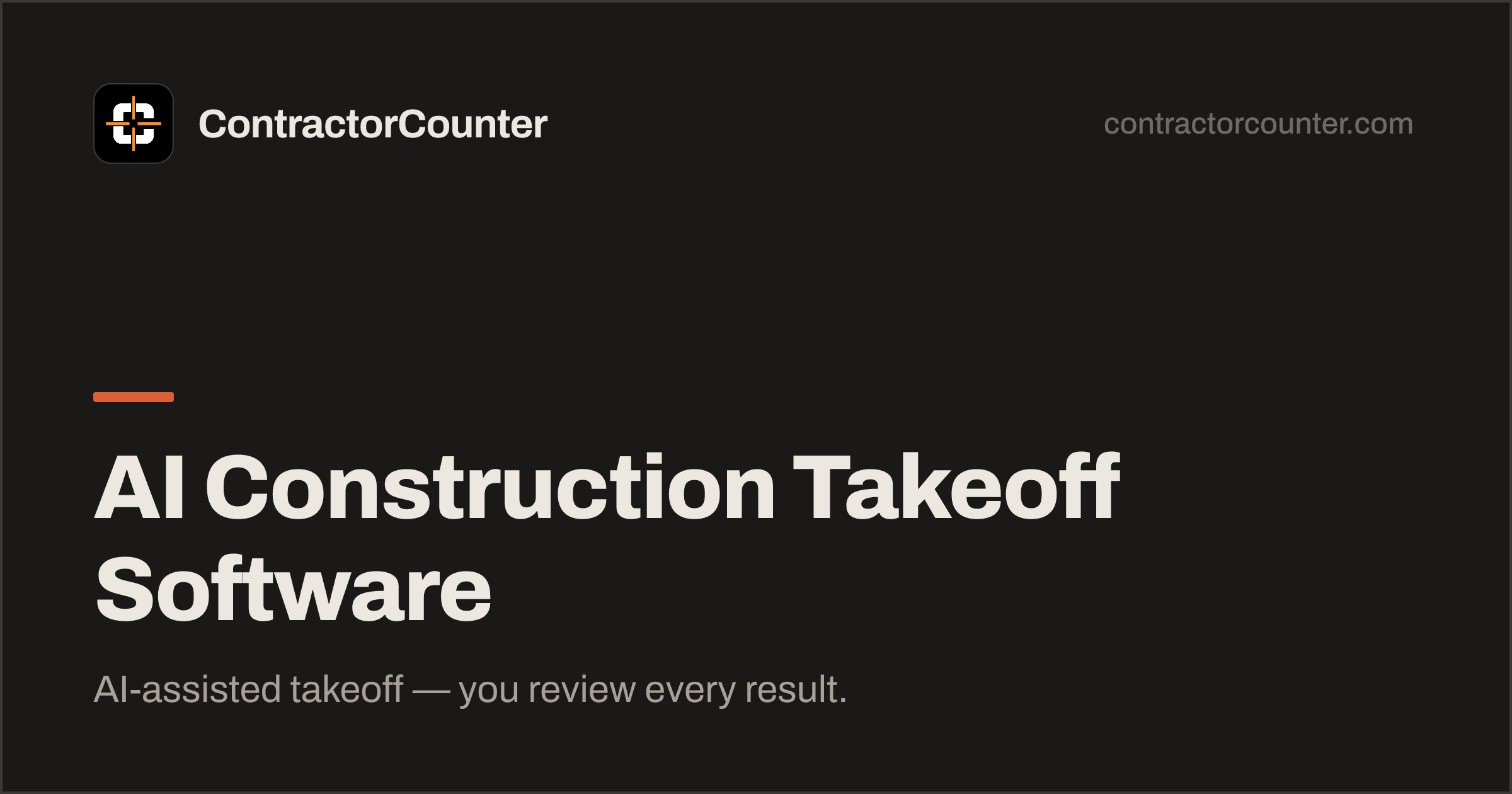 AI Construction Takeoff Software screenshot