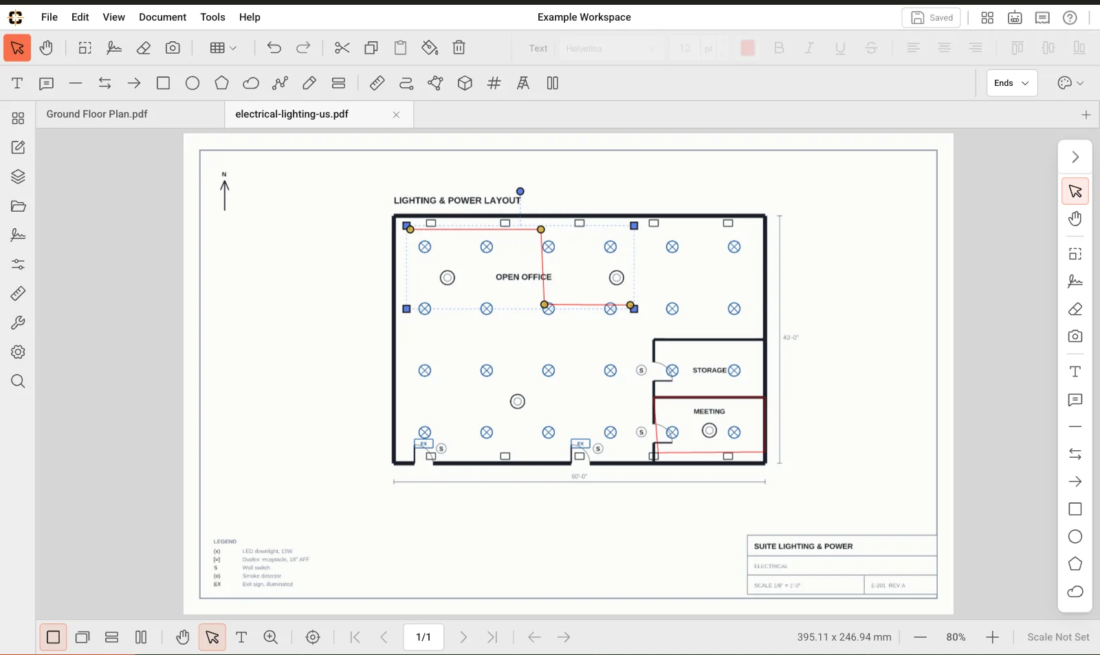 ContractorCounter workspace: Multi-point markup