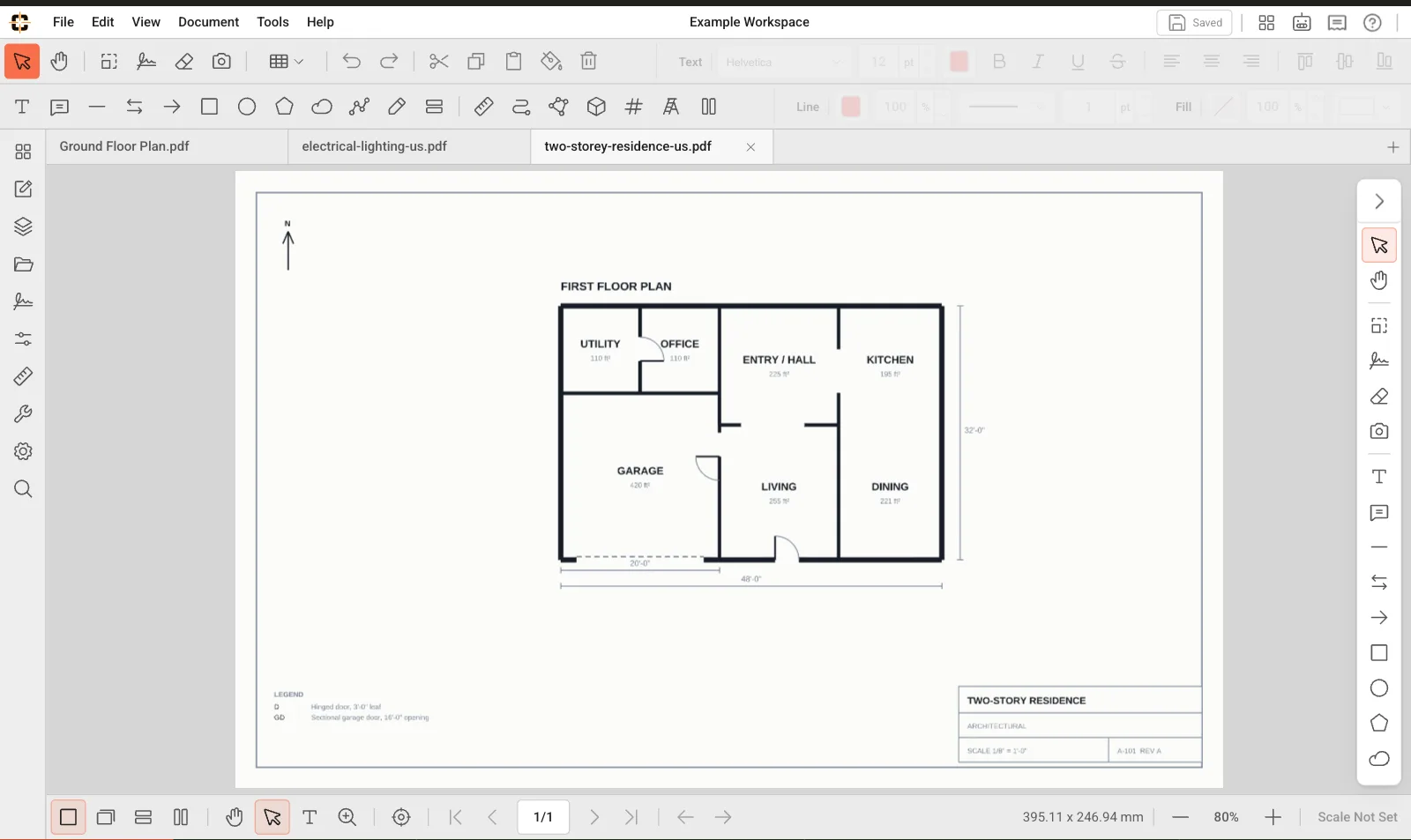 ContractorCounter workspace: Document tabs