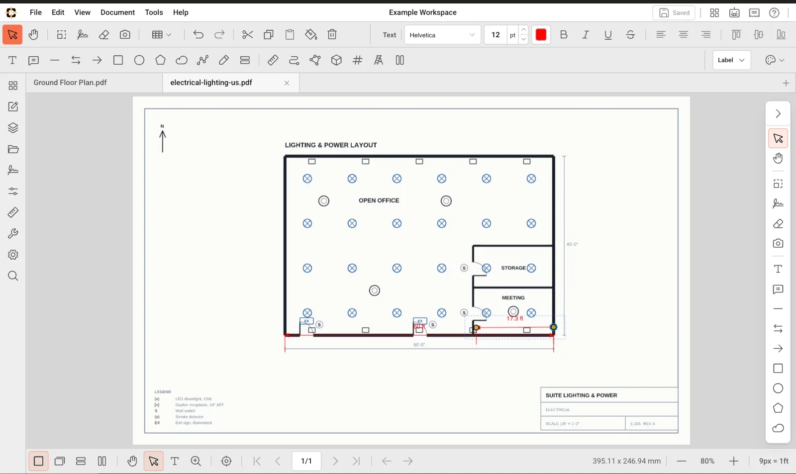 ContractorCounter workspace: Measurement check