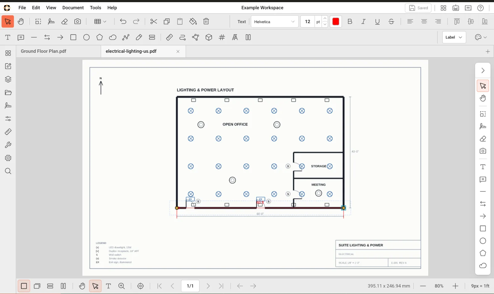 ContractorCounter workspace: Distance measurement