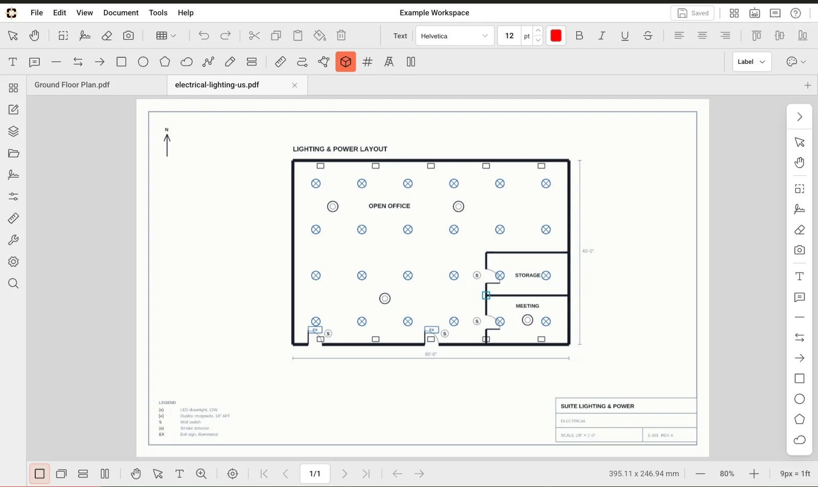 ContractorCounter workspace: Volume measurement