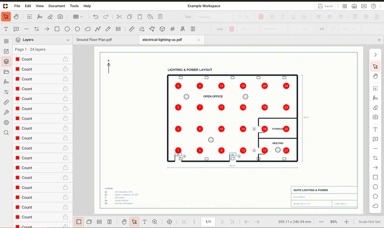 ContractorCounter workspace: Layers panel