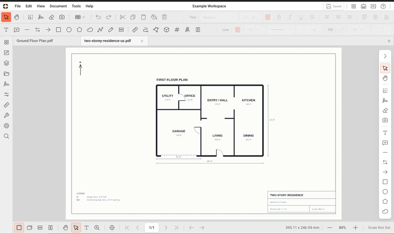ContractorCounter workspace: Workspace layout